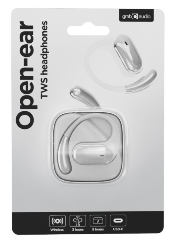 OWS-01-W Gembird bluetooth V5 open-ear slusalice, TWS, white