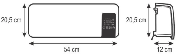 HOME FKF 59201 Nazidna grejalica sa ventilatorom, 2000W