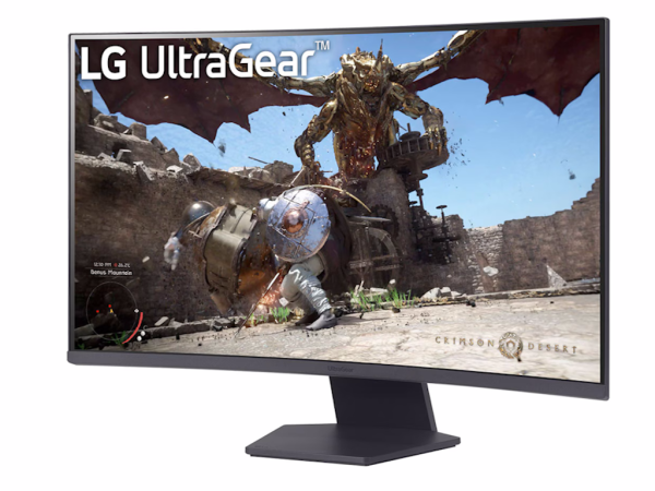 Monitor LG 32GS60QC-B 31.5''VA,zakrivljen2560x1440180Hz1ms GtGHDMIx2,DPfreesyncVESAcrna