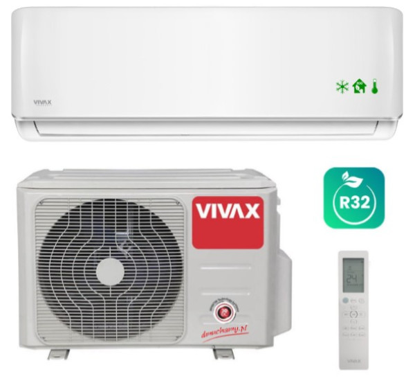 Klima VIVAX COOL ACP-12CH35AEQI+ inverter, A++/A+ R32, 12000BTU, od -15C do 50C, bela