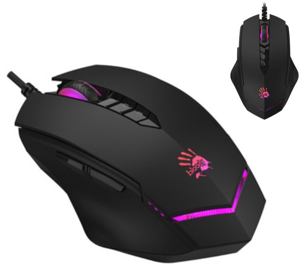 A4-V8M MAX ACTIVATED A4Tech 4-Core Bloody RGB Gejmerski opticki mis, 2000Hz/12.000Dpi, USB 123mm