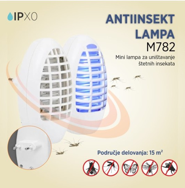 Lampa antiinsekt M782 1.2W LED mini lampa za uništavanje štetnih insekata YL-932 (elektriena zamka)