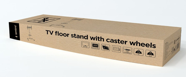 TVS-55T-01 Gembird Podni stalak za TV sa toekovima (nagib), 32-55inca, 35KG