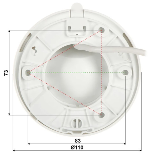 Imou Kamera IPC-T22EP-C  IP WIFI 2MP EYEBALL KAMERA  IMOU  IC 30M, 2.8MM, MIKROFON, PLASTIKA