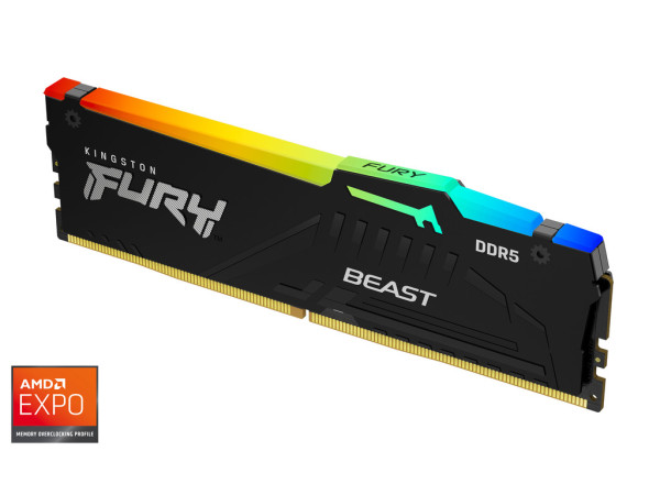 Memorija KINGSTON 16GBDIMMDDR55600MHzCL36FURY Beast RGB EXPO