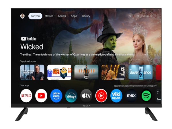 Televizor TESLA 32E655BHSD-LED32''smartGoogle TVcrna