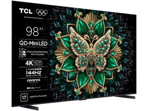 Televizor TCL 98C6KMiniLED-QLED98''4K UHD144HzGoogle TVcrna