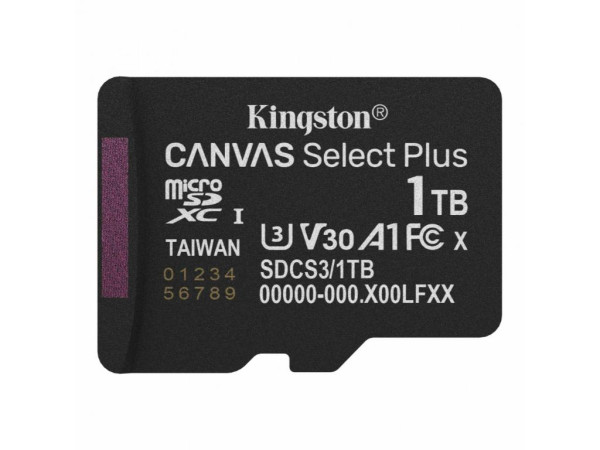 Memorije kartice KINGSTON SDCS31TBCanvas Select PlusClass10 UHS-I150MBs