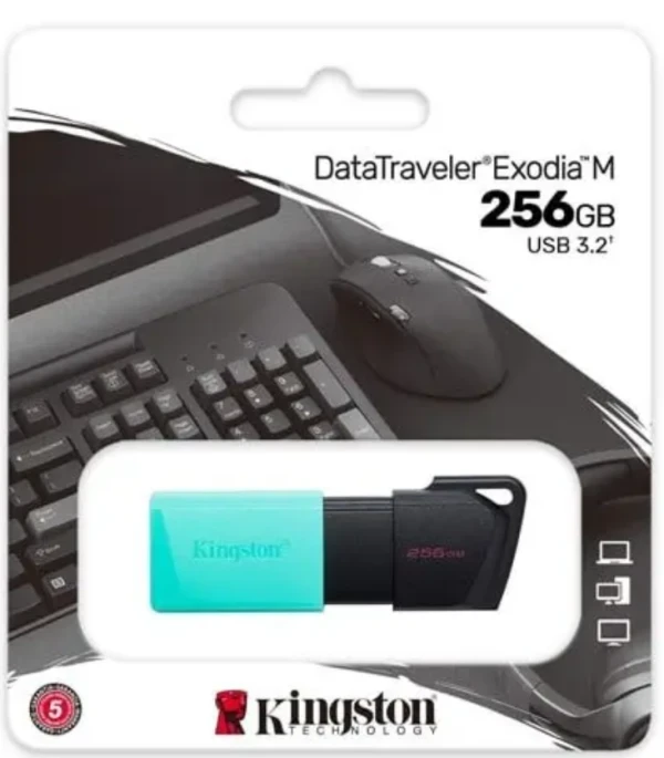 KINGSTON USB 256GB DT Exodia M 3.2 - DTXM/256GB,Crno/Plava