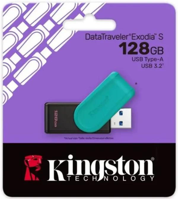 KINGSTON 128GB DTXS/128GB USB Flash memorija 3.2 Black/Teal