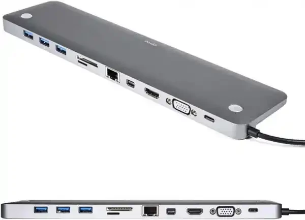 Adapter Tip C 111 4K HDMIVGAUSBx3AUXSDTFUSB-CPDLan KT-1101G Kettz