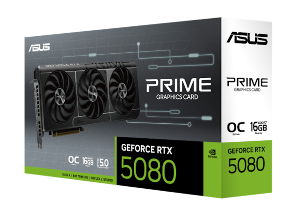 Graficka karta ASUS PRIME-RTX5080-O16G NVD16GBGDDR7256bitcrna