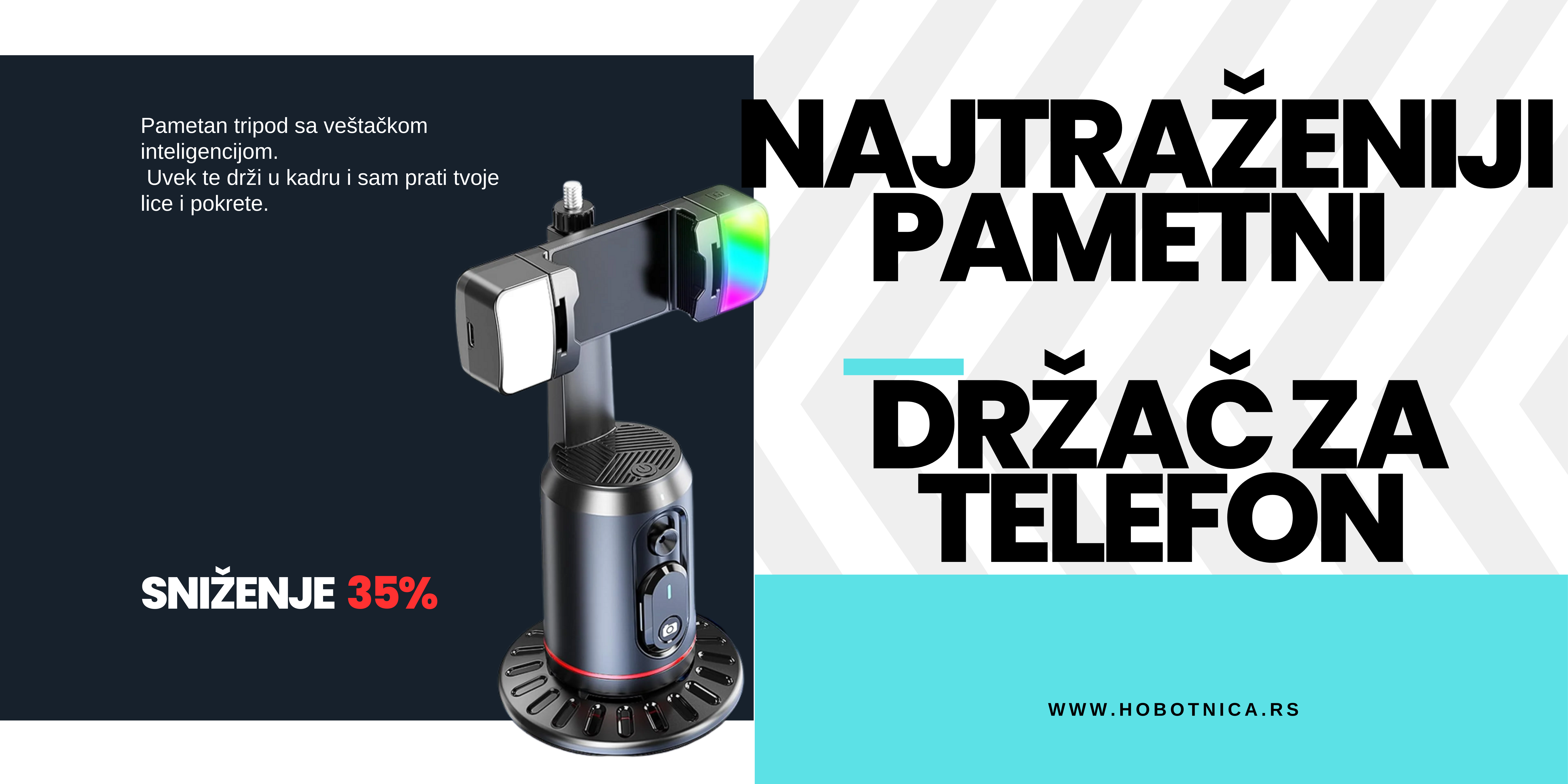 Držač telefona sa praćenjem lica