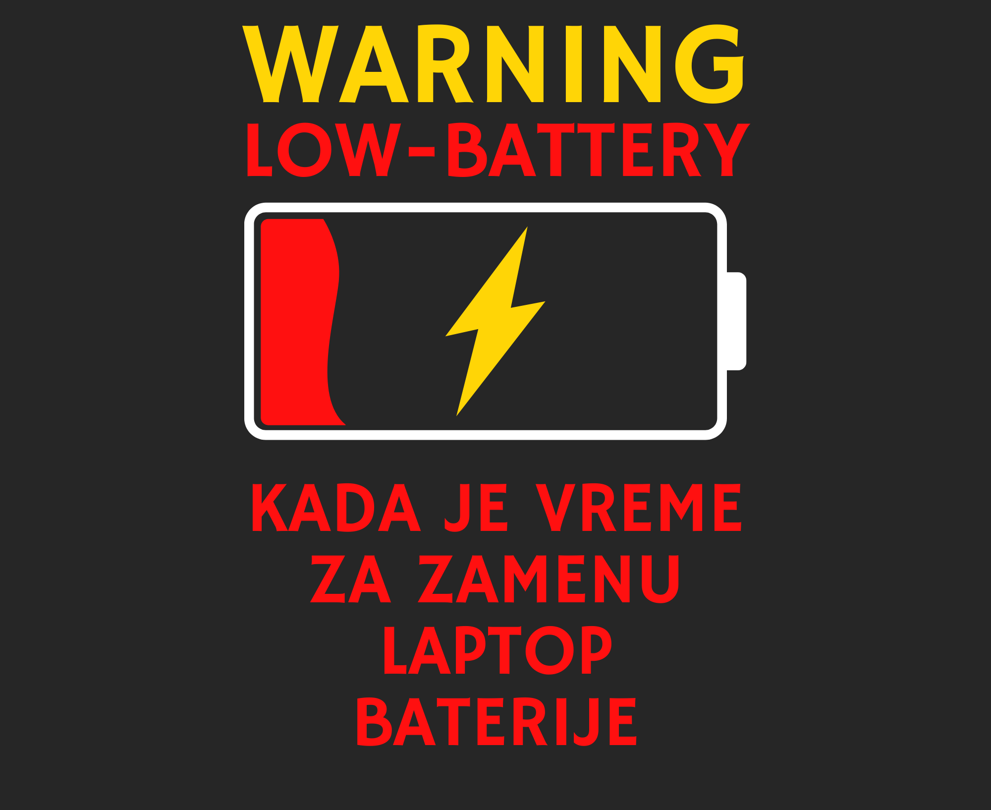 Kada je vreme za zamenu baterije na laptopu ?